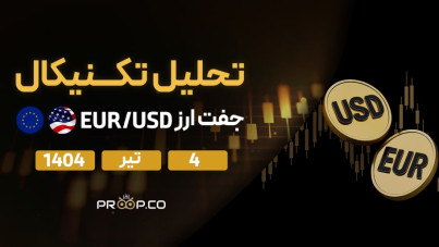 تحلیل تکنیکال روزانه جفت‌ارز یورو به دلار (EUR/USD) | چهار‌شنبه ۴ تیر ۱۴۰۴