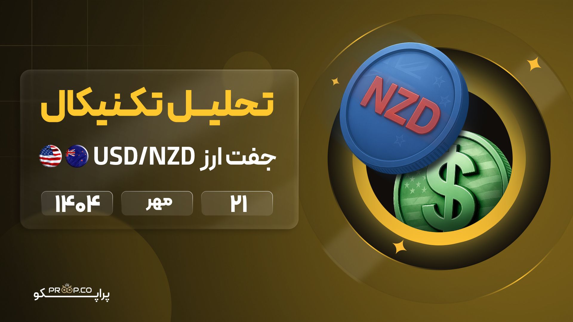 تحلیل تکنیکال روزانه جفت‌ارز دلار نیوزلند به دلار آمریکا (NZD/USD) | 21 مهر   ۱۴۰۴