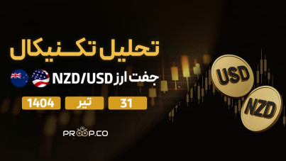 تحلیل تکنیکال روزانه جفت‌ارز دلار نیوزلند به دلار آمریکا (NZD/USD) | سه‌شنبه 31 تیر ۱۴۰۴