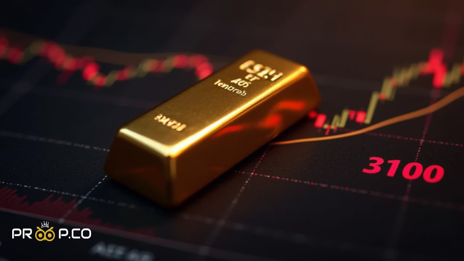 ریزش طلا به زیر ۳۱۰۰ دلار ؛تحلیل تکنیکال و فاندامنتال برای امروز