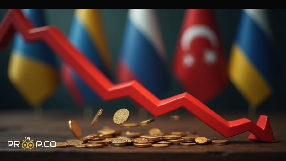 افت ۲ درصدی قیمت طلا با ادامه مذاکرات صلح در ترکیه