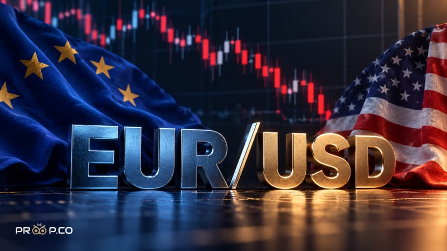 پیش‌بینی یورو به دلار(EUR/USD)؛ احتمال سقوط تا ۱.۰۹۰۵