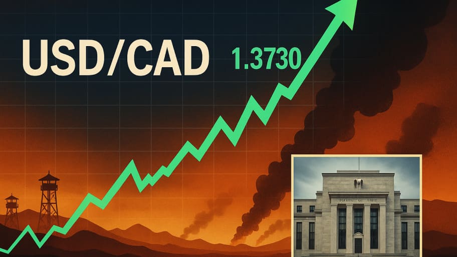 صعود USD/CAD به ۱٫۳۷۳۰ در سایه تنش‌های خاورمیانه و بیانیه فدرال رزرو