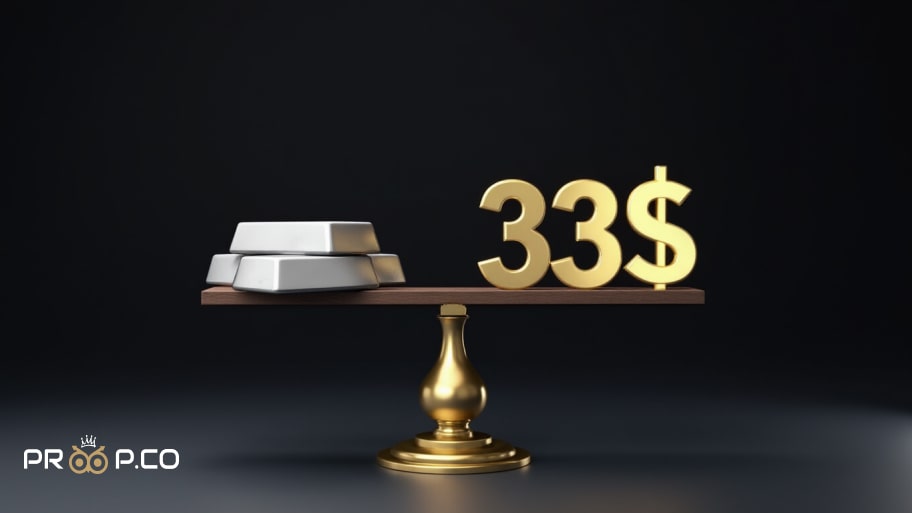 تثبیت انس نقره بالای حمایت 33 دلار | تحلیل چارت XAG/USD