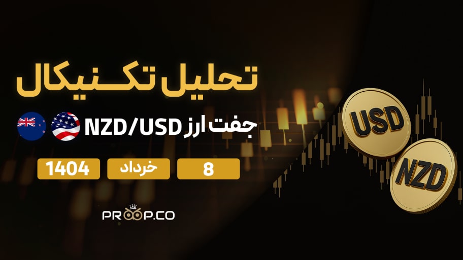 تحلیل تکنیکال روزانه جفت‌ارز دلار نیوزلند به دلار آمریکا (NZD/USD) امروز | ۸ خرداد ۱۴۰۴