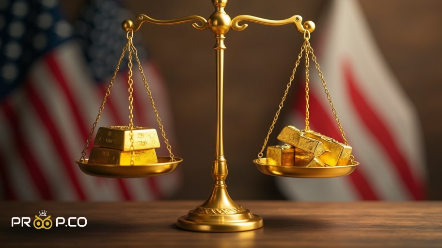 افت قیمت طلا از رکورد تاریخی با پیشرفت مذاکرات تجاری آمریکا