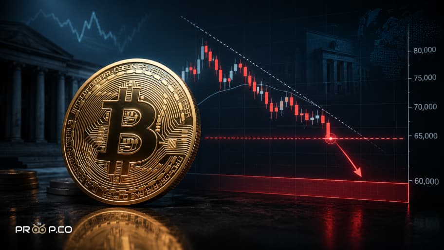 پیش بینی قیمت بیت کوین(BTC)؛ خطر ریزش تا ۶۰ هزار دلار