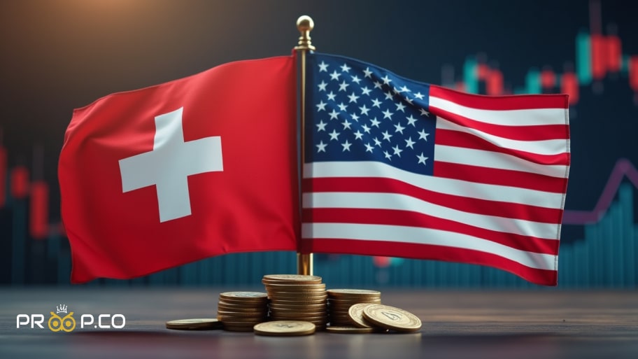 عقب‌نشینی فرانک سوئیس در پی تقویت دلار آمریکا