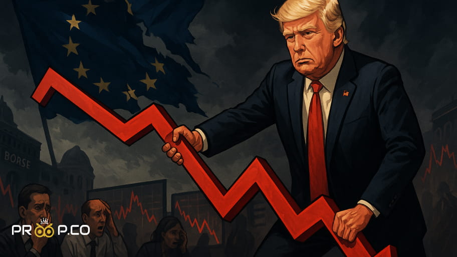 سقوط بازارهای سهام اروپا همزمان با پیشنهاد تعرفه ۵۰ درصدی ترامپ بر واردات از اتحادیه اروپا