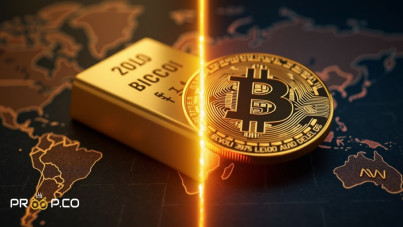 طلای فیزیکی در برابر طلای دیجیتال: تنش‌های جهانی باعث رشد بیت‌کوین و طلا
