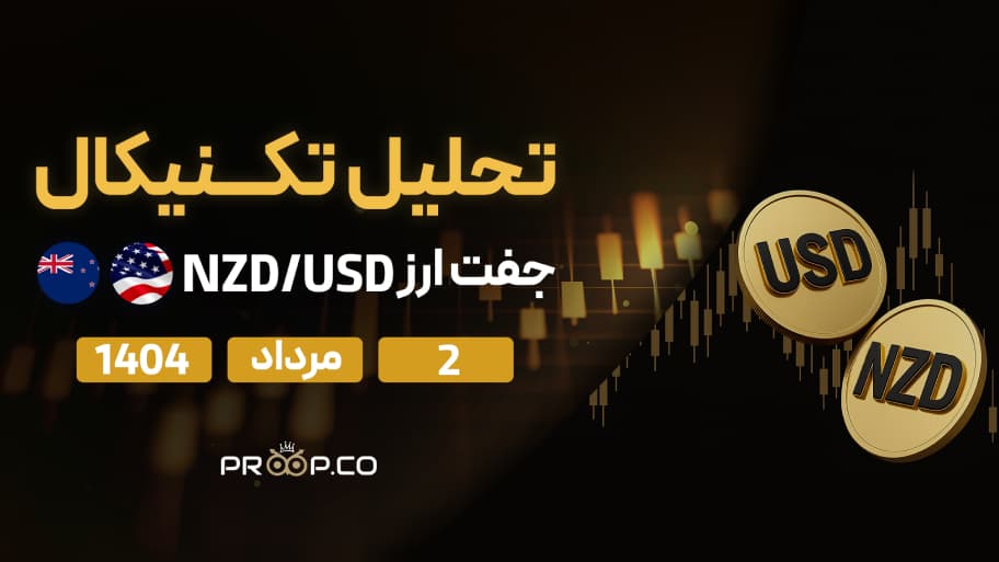 تحلیل تکنیکال روزانه جفت‌ارز دلار نیوزلند به دلار آمریکا (NZD/USD) | 2 مرداد  ۱۴۰۴