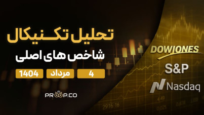 تحلیل تکنیکال روزانه شاخص‌های نزدک، اس‌اندپی ۵۰۰ (SP500) و داوجونز (Dow Jones) | ‌‌4 مرداد   ۱۴۰۴